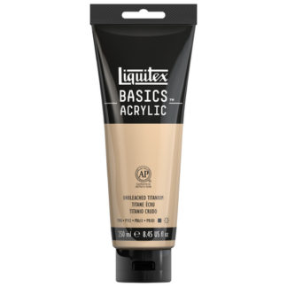 LIQUITEX BASICS ACRYLIC COLOR 250ML TUBE UNBLEACHED TITANIUM