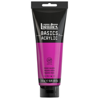 LIQUITEX BASICS ACRYLIC COLOR 250ML TUBE MEDIUM MAGENTA