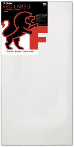 ARTIST SERIES RED LABEL STRETCH CANVAS 15X30 11/16 BARS