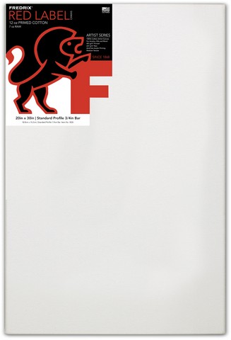 ARTIST SERIES RED LABEL STRETCH CANVAS 20X30 11/16 BARS