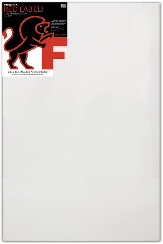 ARTIST SERIES RED LABEL STRETCH CANVAS 24X36 11/16 BARS
