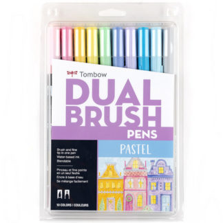 DUAL BRUSH PEN 10 COLOR PASTEL SET