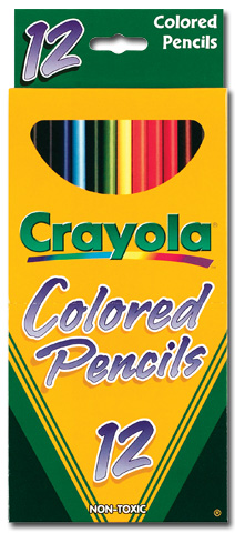 CRAYOLA COLORED PENCIL 12 LONG SET