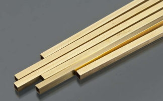 SQUARE BRASS TUBE 1/4 OD X 12IN