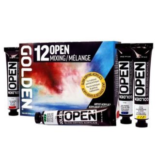GOLDEN OPEN ACRYLIC MIXING 12CLR 22ML SET