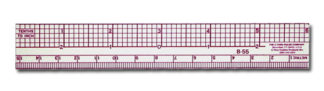 TENTHS/METRIC BEVELED RULER 6 INCH