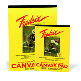 WHITE REAL CANVAS PAD 10 SHEETS 9X12