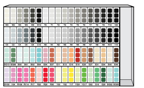 216PC COPIC ORIGINAL 72 COLOR ASSORTMENT B