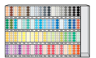 216PC COPIC SKETCH 72 COLOR ASSORTMENT A