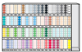 216PC COPIC SKETCH 72 COLOR ASSORTMENT B