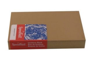 LINOLEUM BLOCK SMOKEY TAN 4 INCH X 6 INCH