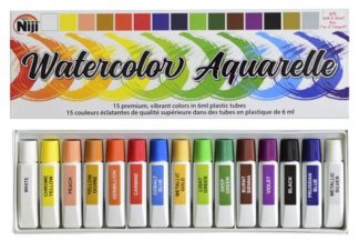 NIJI AQUARELLE WATERCOLOR 6ML SET 15 COLORS