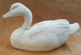 Goose Canada1/3 size swimmer - Tupelo Rough out Body 10"