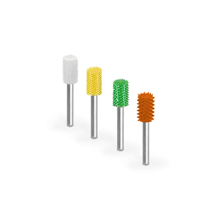Saburr Tooth 1/8" Shank Cylinder 1/4" All Grits Kit