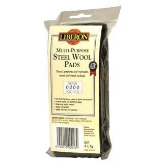Steel Wool Grade 0000 - 4/0 - 4x7g Liberon Brand