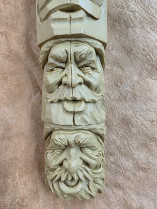 Santa Face Study Stick by Wayne Shinlever