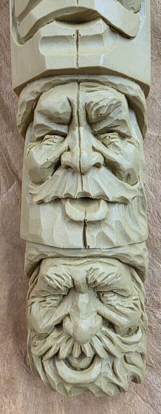 Santa Face Study Stick by Wayne Shinlever