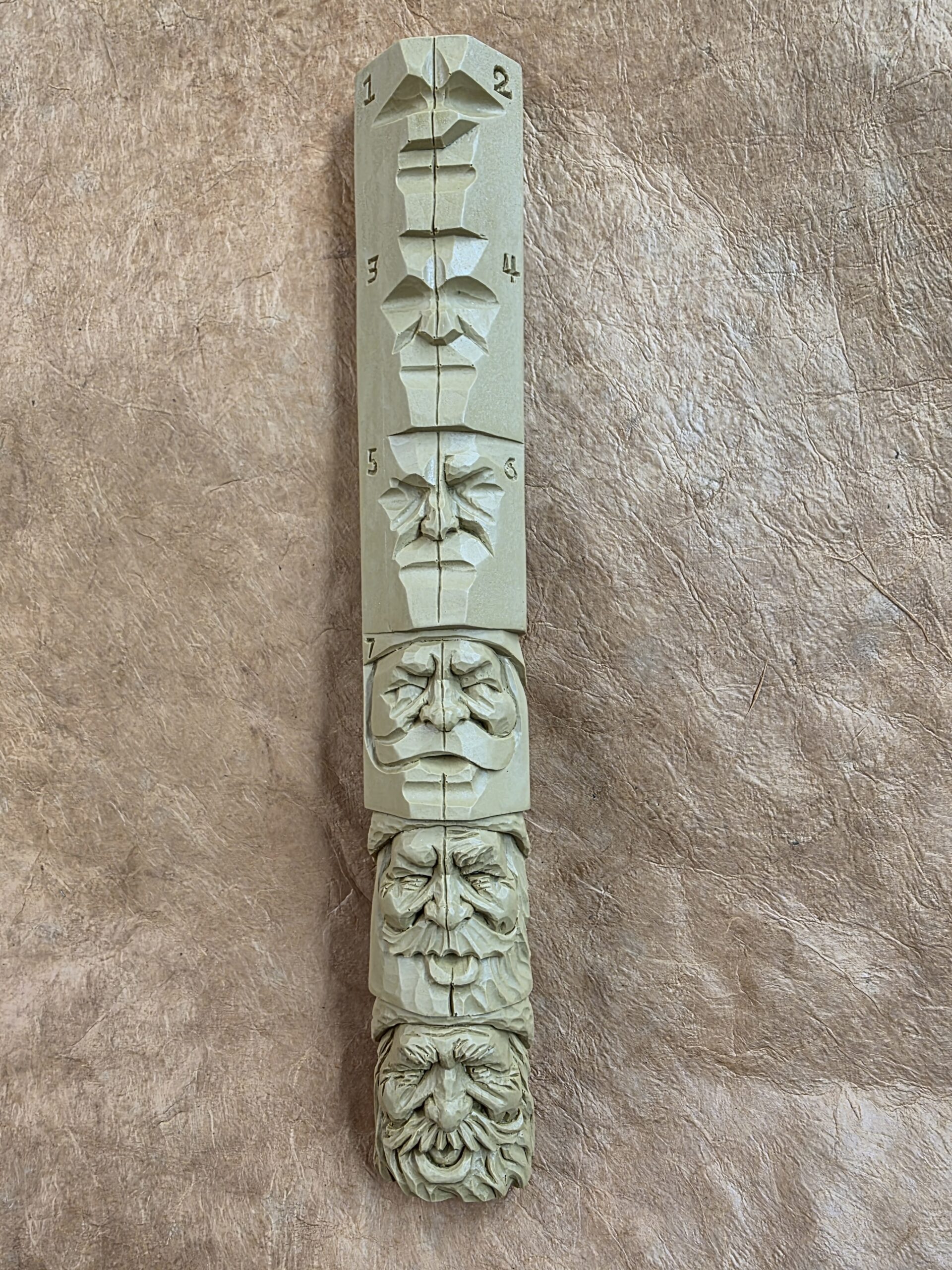 Santa Face Study Stick by Wayne Shinlever - Image 2